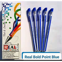 Real Bold Point Blue Pen