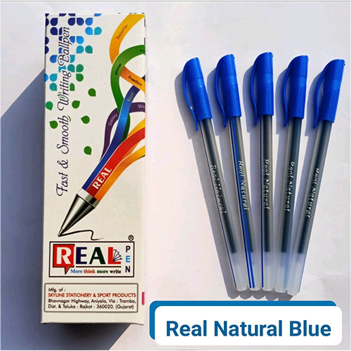 Real Natural Blue Pen - Feature: High Quality