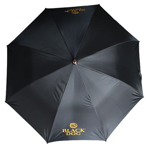 30 Inch Golf Fiber Black Silver Umbrella