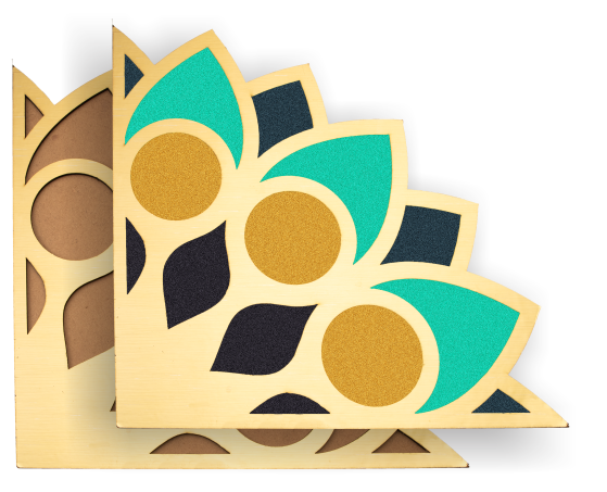 Ready Made Stensil Mdf (Corner)