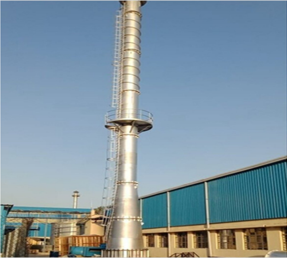 Ms Boiler Chimney Fabrication Services - Dimension (L*W*H): Customized As Per Requirement