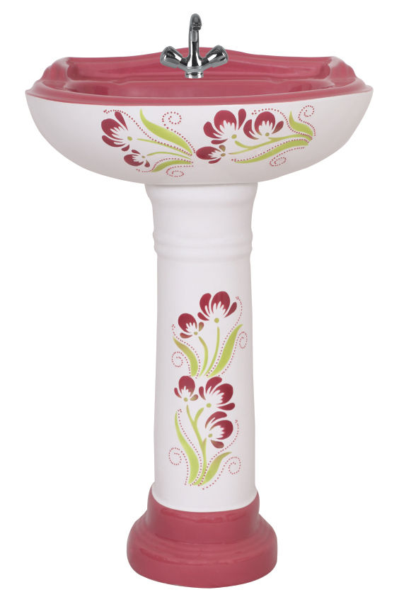 vitrosa set pedestal basin