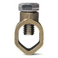 Ground Rod Clamp - Metal, Standard Size | Silver Finish For Industrial Applications