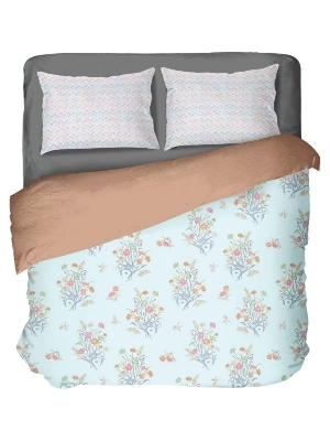 Lotus Country Love King Size Double Bed Sheet - Color: Multi