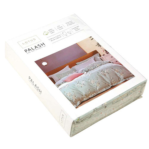 Lotus Palash King Size Fitted Bedsheet - Color: Multi