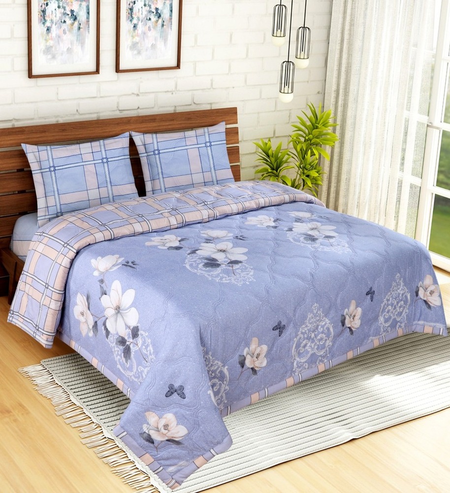Lotus Palash King Size Fitted Bedsheet - Color: Multi