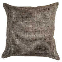 Jute Plain Piping Cushion Covers - Jute Material, Square Shape, Brown Color | Elegant Plain Dyed Design For Cozy Home Dã©cor