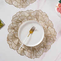 Laser Cut Table Mat - High-quality Material, Standard Round Shape, Brown Color | Smooth Texture, Heat-resistant, Easy To Clean, Indoor/outdoor Use