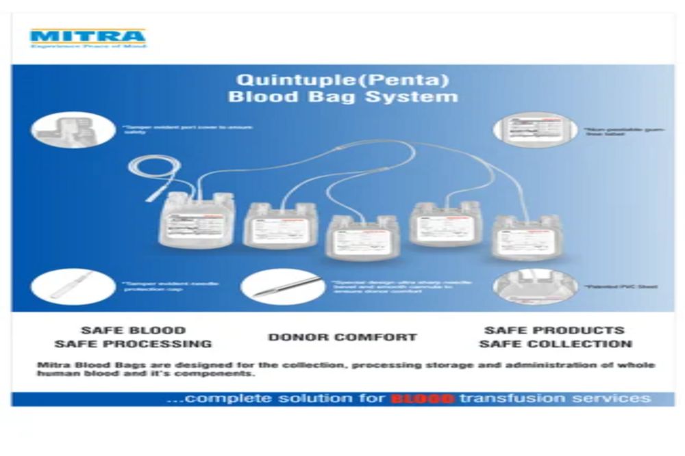 MITRA QUANTIPLE (PENTA) BLOOD BAG