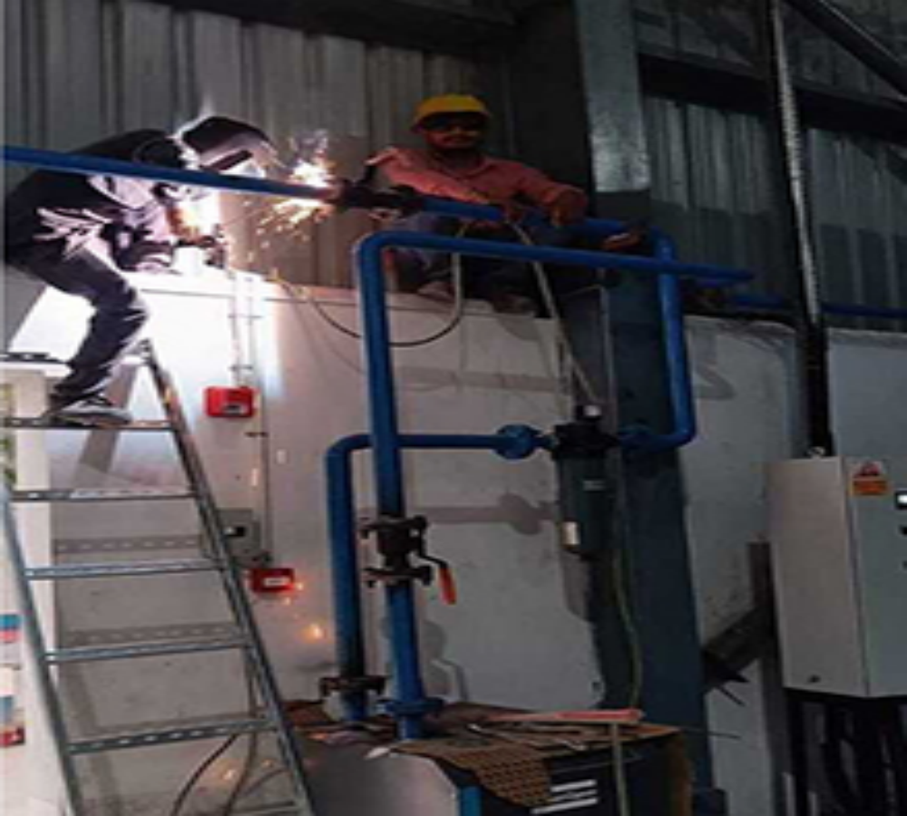 Air pipeline Fabrication work