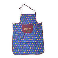 Cotton Embroidery Apron - Durable Cotton Material, Multi-colored Design, Available In Different Sizes | Perfect For Industrial Use In Cooking And Painting