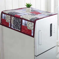 Non Woven Fridge Cover - High-quality Pvc Material, Elegant Printed Pattern | Anti-static, Easy To Clean, Available In Various Sizes