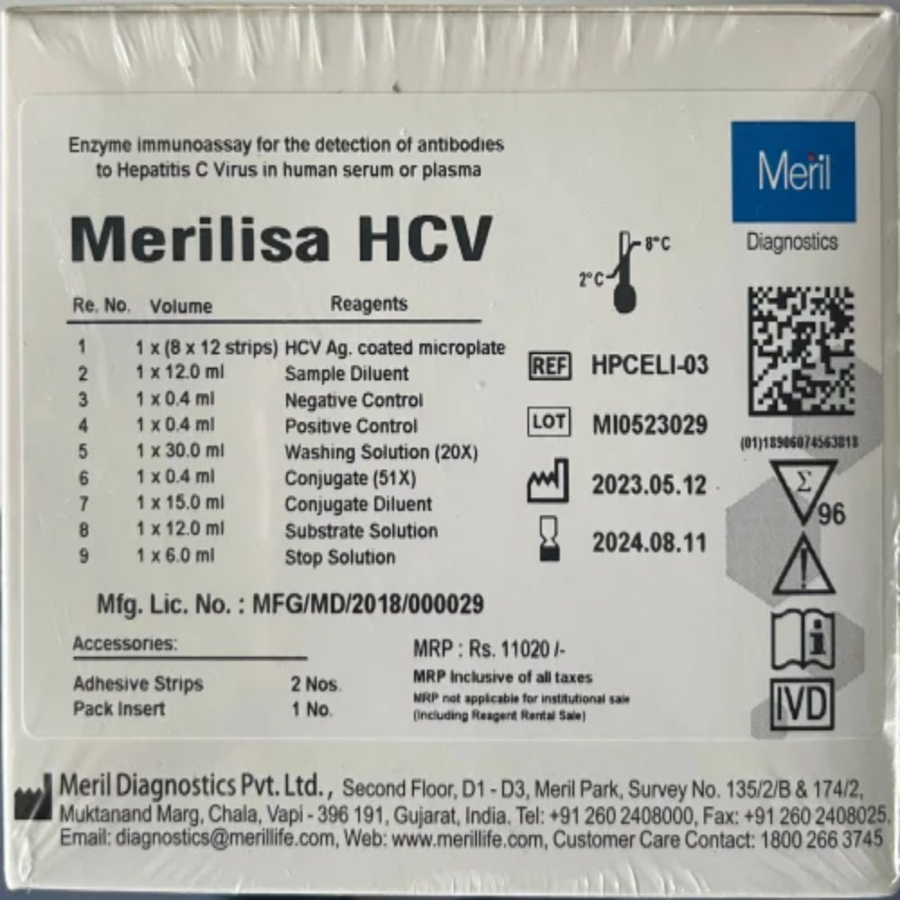 MERIL HCV ELISA TEST KIT