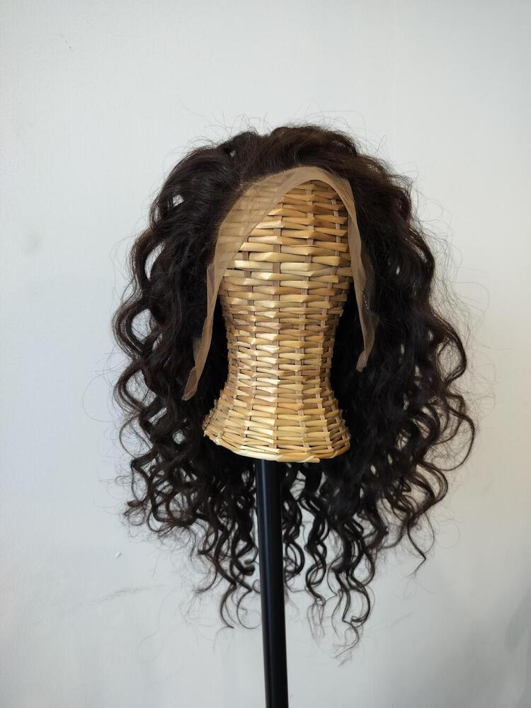 Wholesale Virgin Remy Human Hair Curly Front Lace Wig