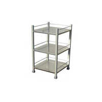 Open Type Bed Side Locker - Color: Silver