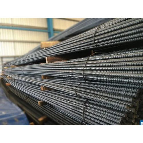 Construction Steel Tmt Bars - Color: Silver