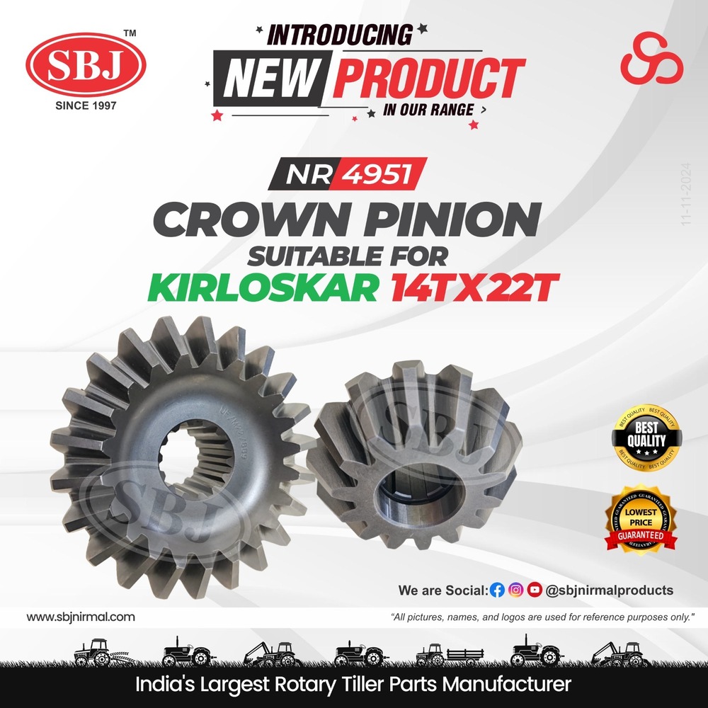 CROWN PINION 14TX22T SUITABLE FOR KIRLOSKAR