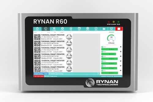 Rynan R60 Reach Thermal Inkjet Printer - Color Print Speed: Up To 40M/Min At 300Dpi M/M