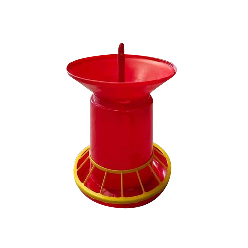 Poultry Rotary Feeder - Durable Plastic, Various Sizes Available, Bright Red Color - High Quality, Efficient Feed Distribution, Minimized Waste