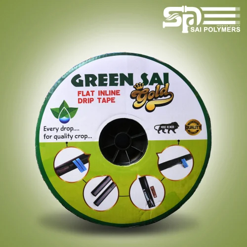 12 MM Green Sai Gold Flat Inline Drip Tape