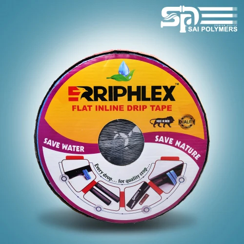 12 Mm Erriphlex Flat Inline Drip Tape - Color: Black