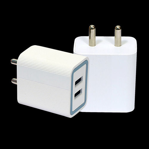 Double Usb Mobile Phone Charger - Body Material: Plastic