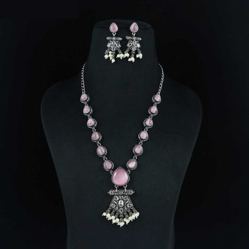 Design No 291 Ladies Oxidised Necklace Set