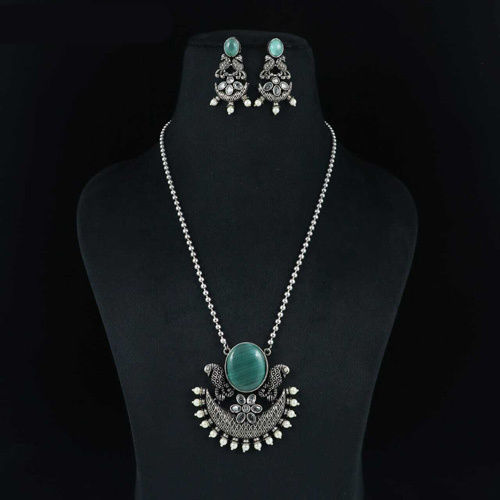 D No 288 Ladies Oxidised Necklace Set