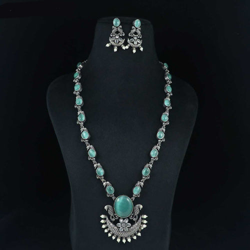 D NO 288 Ladies Oxidised Necklace Set