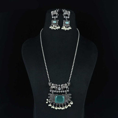 Oxidised Necklace Set