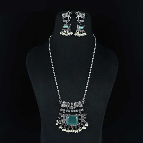 D NO 289 Ladies Oxidised Necklace Set