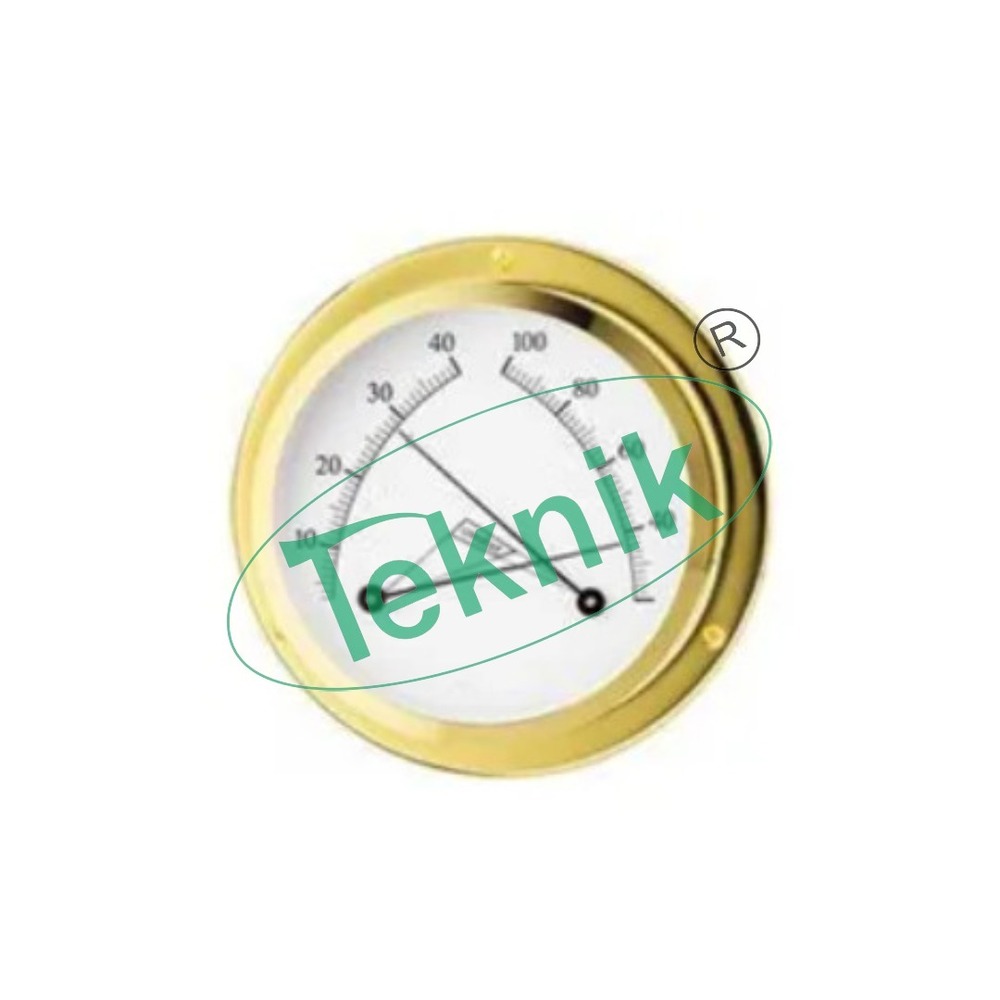 Hygrometer . - Color: Golden