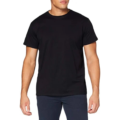 Mens Plain Black T-Shirts