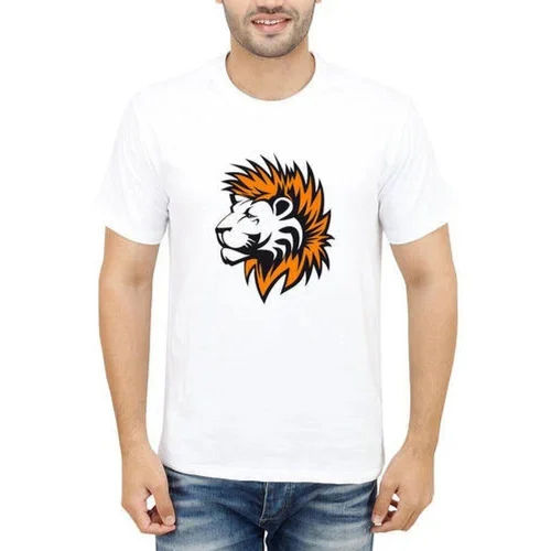 Round Neck Sublimation T Shirt - Color: Different Available