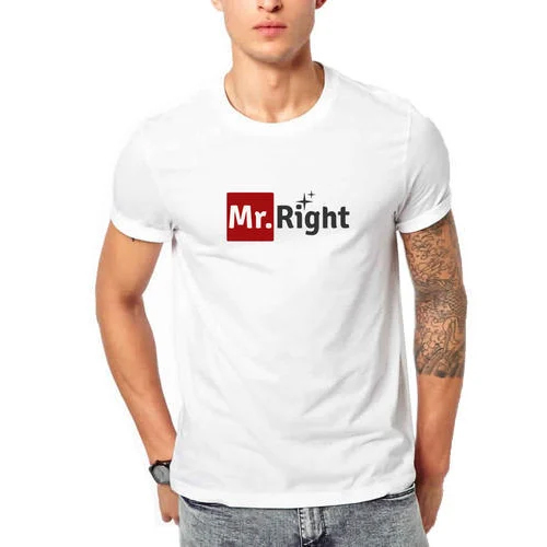 Round Neck Printed T Shirt