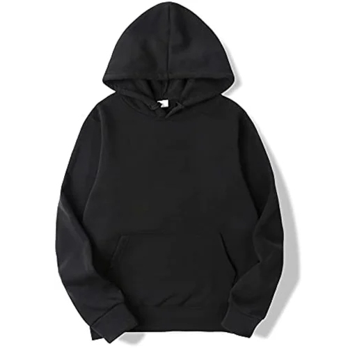 Black Color Unisex Cotton Hoodies