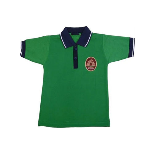 School Collar T-Shirt - Collar Type: V Neck