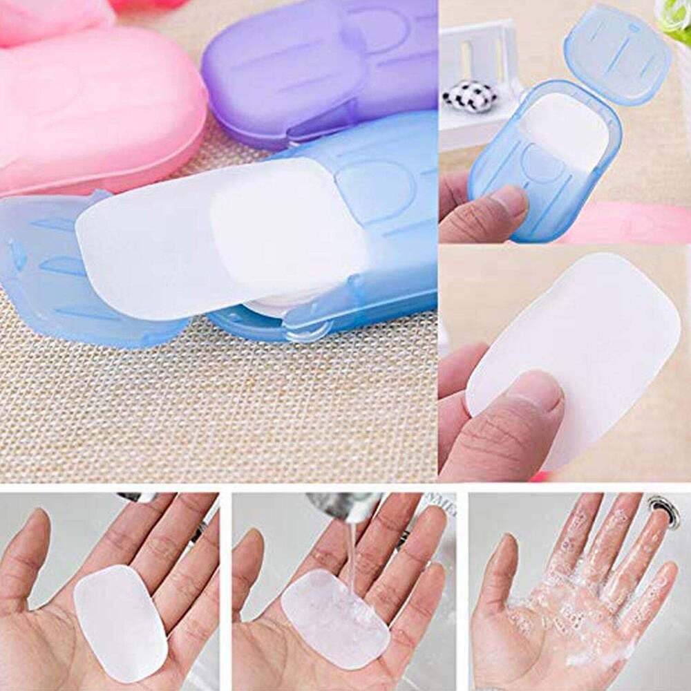 Portable Easy Carry Travel Paper Soap Sheet with Mini Boxs