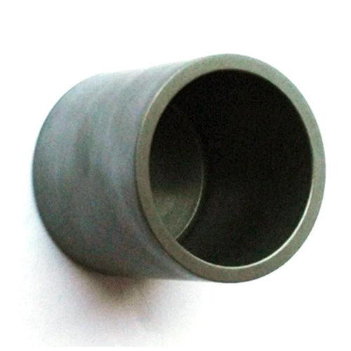 Industrial Foundry Graphite Crucible - 1mm Diameter, Round Black Design | High Thermal Conductivity For Molten Metal Holding