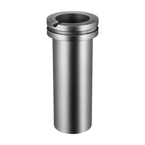 Industrial Graphite Crucible - 75mm Diameter, 155mm Height, Black Graphite Material | High-Temperature Resistant, Ideal for Metallurgy and Foundries