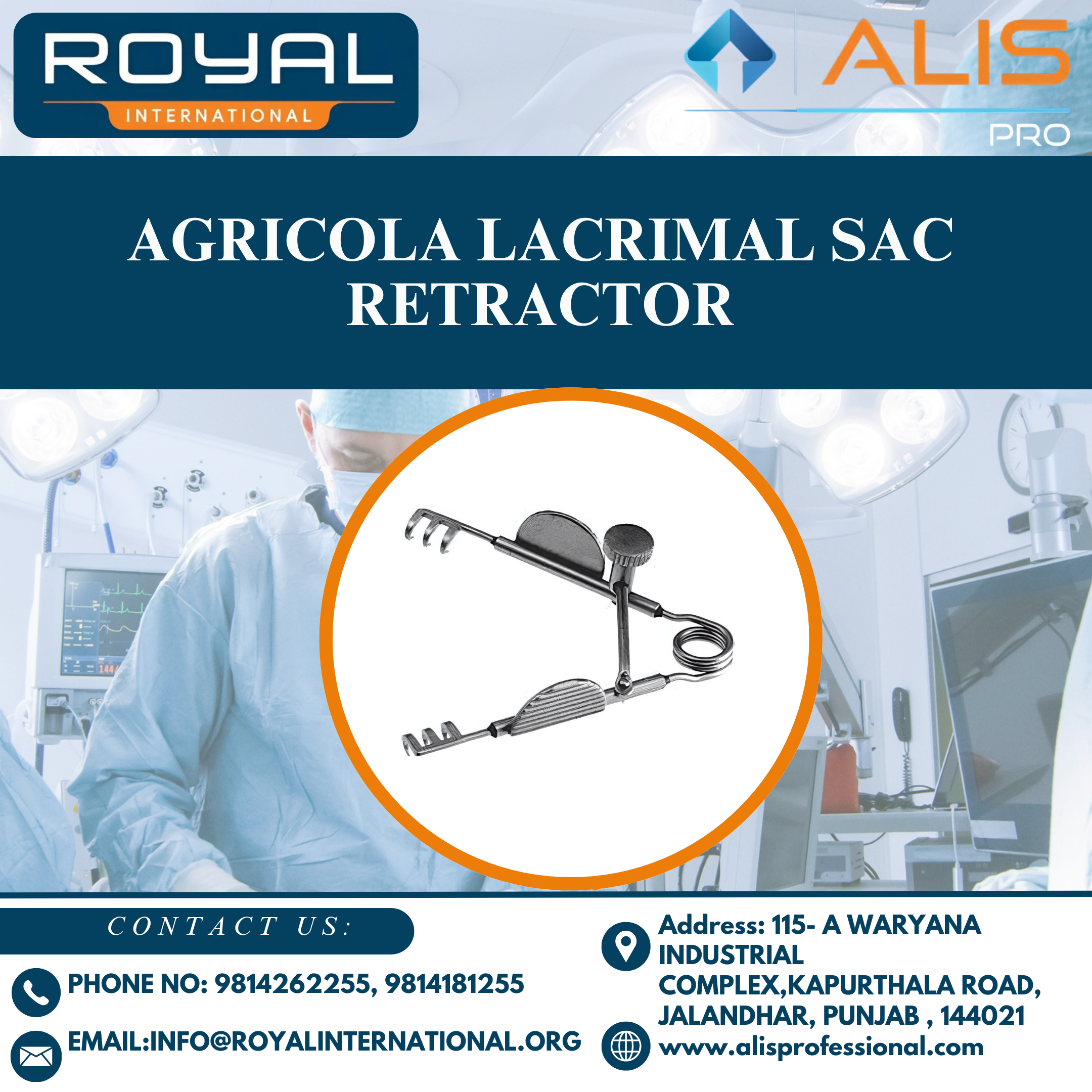 Agricola Lacrimal Sac Retractor