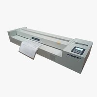 Namibind Fgk-650 Heavy Duty Laminating Machine - Metal, 650 Mm Width, White Color | Dual Heating, 4 Silicon Rollers, Speed Up To 3000 Mm/min, Eco-friendly, High Efficiency