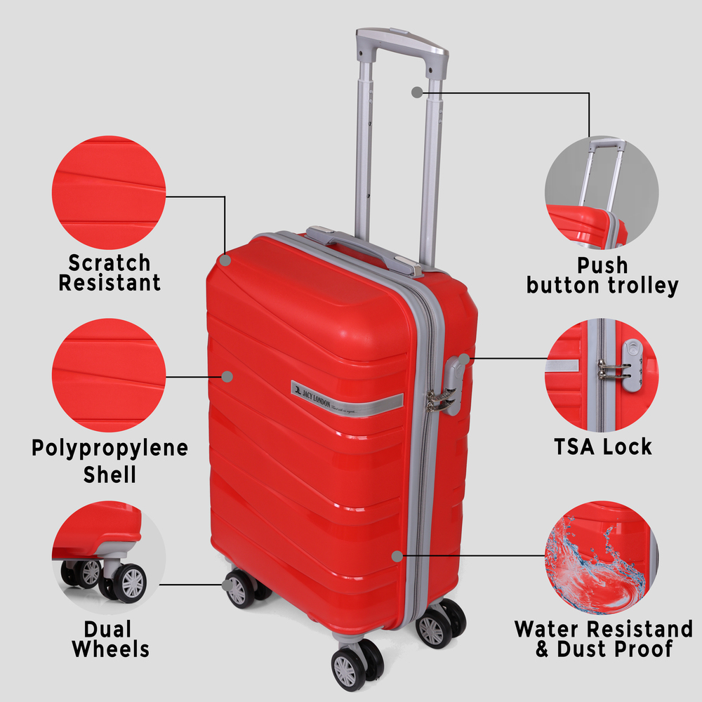 NKT 20inch RED Trolley Bag