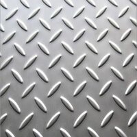 Stainless Steel Chequered Sheet - 0.5 - 5 Mm Thickness, Polished Surface | Aisi Standard, Slip-resistant, Corrosion-resistant