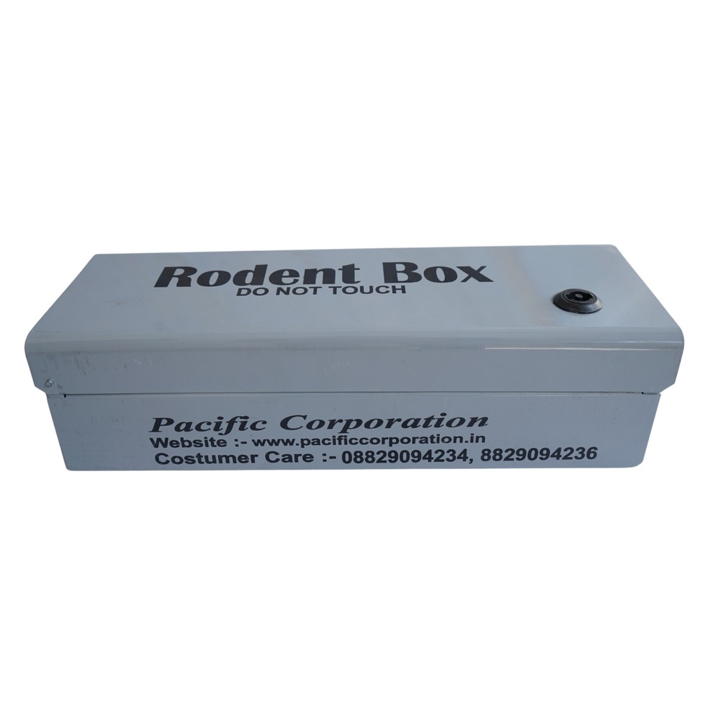 Rodent Bait Station - Iron, 10 X 14 X 4.5 Inches, Gray | Effective Rat & Mouse Control