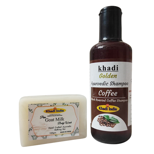Coffee Black Roasted Shampoo With 125g Pure Goat Milk Body Wash Bar
