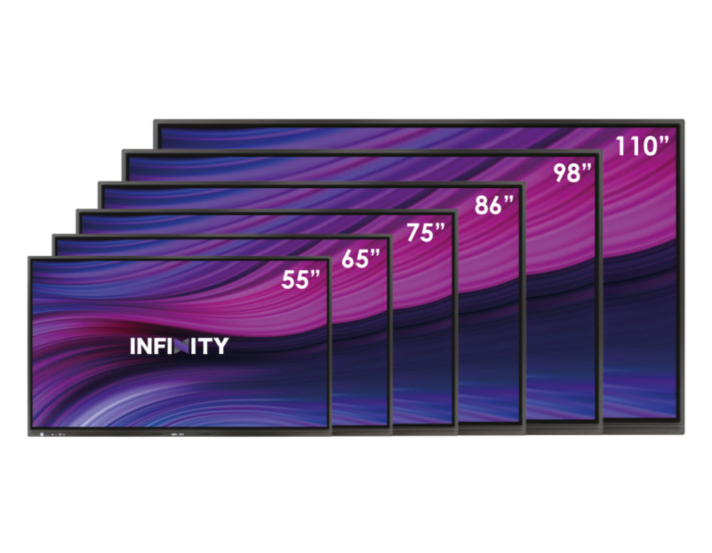 Infinity Pro Interactive Touch Flat Panel Board - Aspect Ratio: 16:9