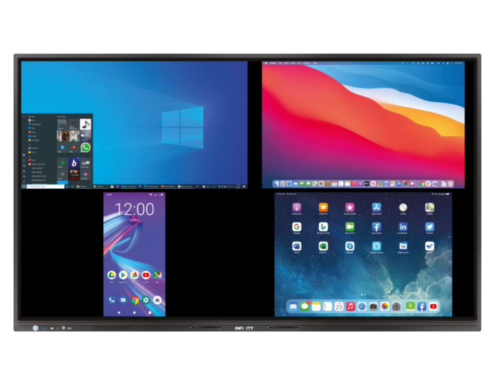 Infinitypro X Series Interactive Display - 65 Inch, Ultra Hd 4k, 40-point Touch Technology | Enhanced Collaboration, Seamless Connectivity, Energy-efficient With 50,000-hour Lifespan