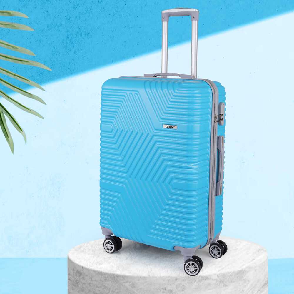 24inch  ZX Sky Blue Color Trolley Bag