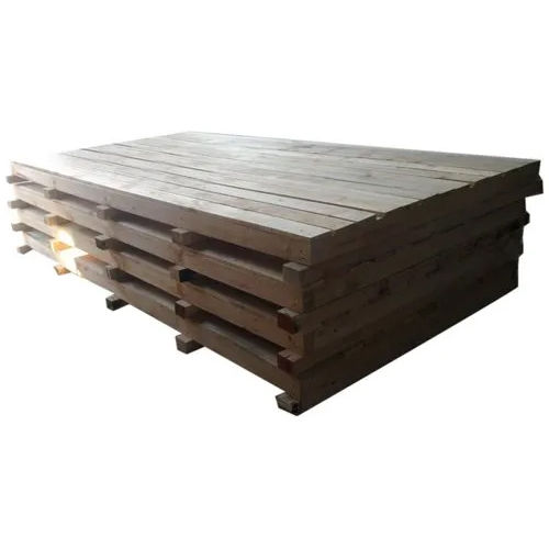 Heavy Industrial Wooden Pallet - Color: Brown